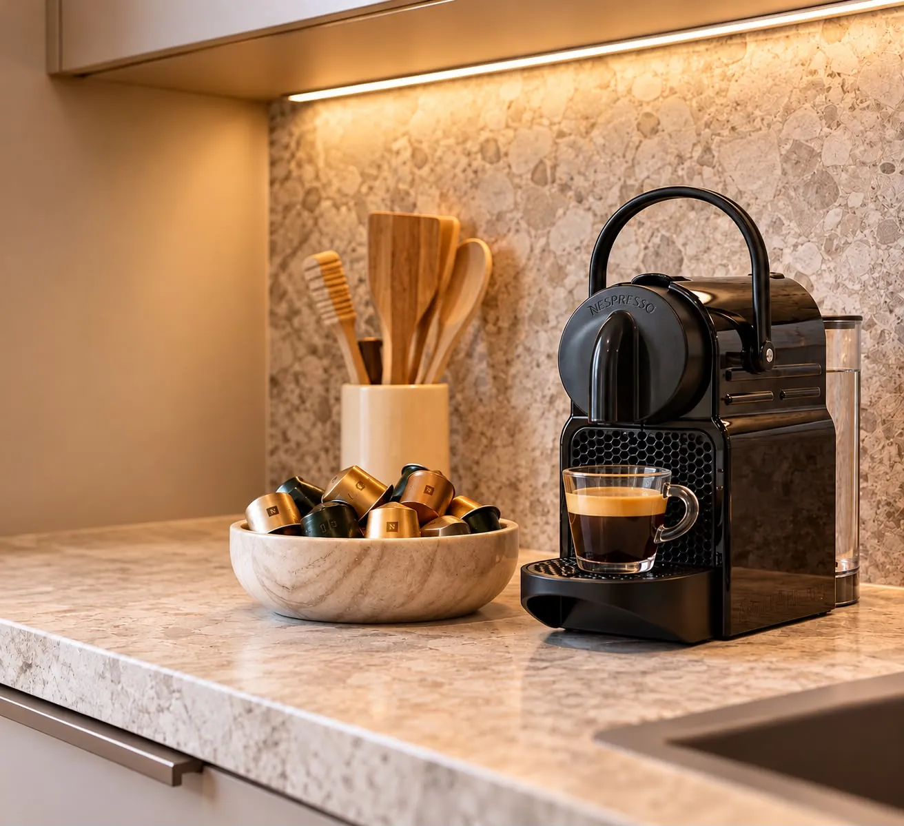 Kaffeemaschine auf der Arbeitsplatte, Maison Vallon · Christine