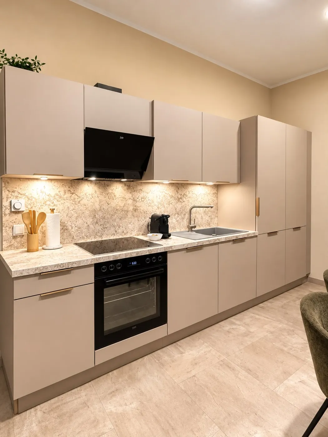 Küchenzeile mit Backofen, Maison Vallon · Isidore
